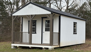 12x24 White Utility Cabin