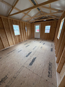 12x24 White Utility Cabin