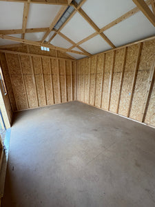 12x16 White Utility Shed